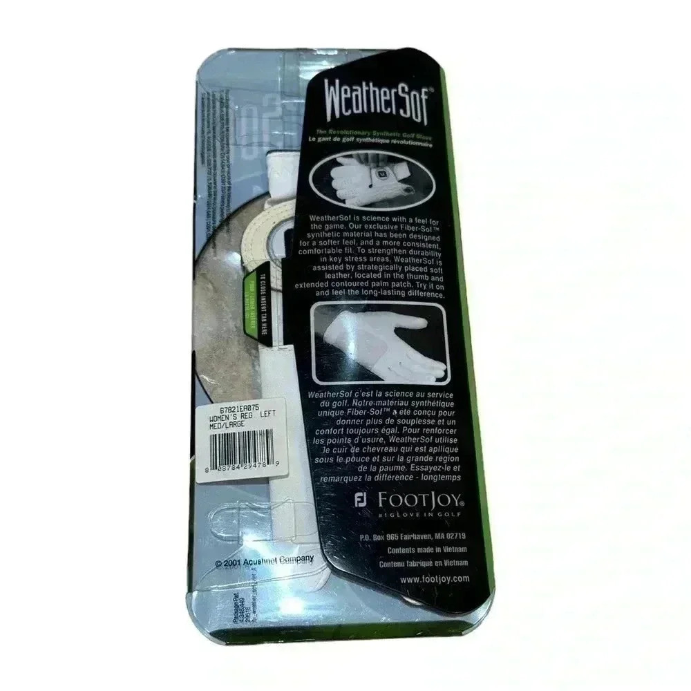 FootJoy WeatherSof Left Hand Med-Large Golf Glove - Picture 2 of 2